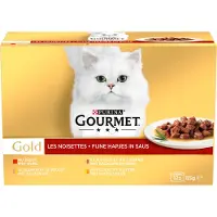 Gourmet gold 12-pack fijne hapjes - 12x85 gr - Kattenvoer - Kattenbrokken