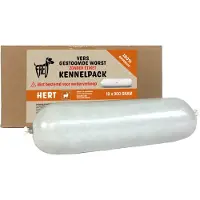Freds gestoomd vers vlees worst kennelpack hert graan en glutenvrij - 10x900 gr - Natvoer Hond