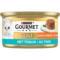 Gourmet gold hartig torentje met tonijn - 24x85 gr - Kattenvoer - Kattenbrokken