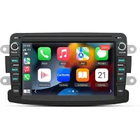 Hexinex Quad-Core autoradio Geschikt voor Renault Dacia - Draadloos CarPlay, Android Auto, Android 15, multimediaspeler, 1GB+32GB