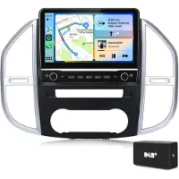 Hexinex 10.1" autoradio Geschikt voor Mercedes Benz Vito 3 W447 (2014-2020) - Draadloos CarPlay, Android Auto,Android15, DAB, multimediaspeler, Mechanische knoppen, 2GB+64GB