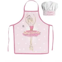 Javoli Ballet Ballerina Kinderkookset – Schort & Koksmuts – 2-delig – 100% Polyester – Leeftijd 3-8 jaar