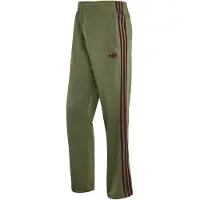 Adidas Broek 'Firebird' olijfgroen / wijnrood