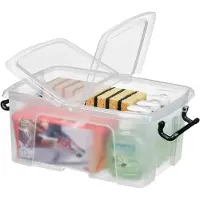 Cep Smart Box HW671 CLR Aufbewahrungsbox anklemmbare Tragegriffe 12 Liter transparent