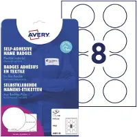 Avery J4881-20 Naamplaatje Kennzeichnungsetiketten (b x h) 65 mm x 65 mm 160 stuk(s)