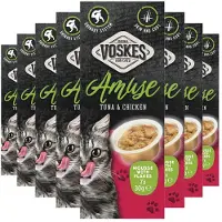 Voskes 8x Kattensnack Mousse Tonijn&kip 7x30 Gr