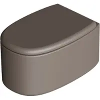 Salenzi Wandcloset idilla 55 cm keramiek tornado spoeling mat bruin