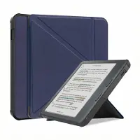 IMoshion Vouwbare Bookcase voor de Kobo Libra Colour - Donkerblauw