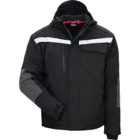 Nitras winterjas van softshell, gevoerd, maat 2XL, zwart