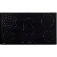 vidaXL Keramische kookplaat 5 kookzones aanraakbediening 8500 W 77 cm