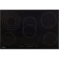 vidaXL Keramische kookplaat 5 kookzones aanraakbediening 8500 W 90 cm