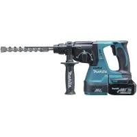 Makita BHR242RFJ 18V Li-Ion Accu SDS-plus Combihamer Set (2x 3,0Ah Accu) In Mbox - Koolborstelloos
