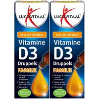 Lucovitaal 2x Vitamine D3 Druppels Familie 50 Ml