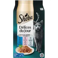 Sheba Délices Du Jour Kattenvoer Nat Selectie Maaltijdzakjes Multipack Gevogelte In Gelei 6x50 Gr