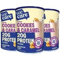 Wecare 3x High protein Shake Cookies & Caramel 340 gr