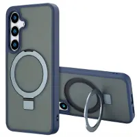 Accezz Ring Stand Backcover met MagSafe voor de Samsung Galaxy S24 Plus - Blauw