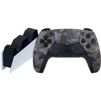 Sony PlayStation 5 DualSense Manette Grey Camo + Station de Charge