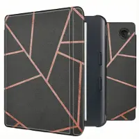 IMoshion Design Slim Hard Case Sleepcover met stand voor de Kobo Libra Colour - Black Graphic
