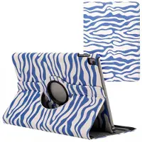 IMoshion 360° Draaibare Design Bookcase voor de Apple iPad 9 (2021) 10.2 inch / iPad 8 (2020) 10.2 inch / iPad 7 (2019) 10.2 inch - White Blue Stripes