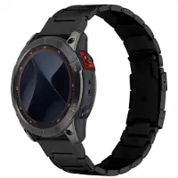 Accezz Mat Titanium bandje - Garmin 26 mm aansluiting - Zwart