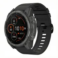 IMoshion QuickFit Stripe Siliconenbandje - Garmin 26 mm aansluiting - Zwart
