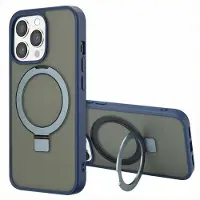 Accezz Ring Stand Backcover met MagSafe voor de Apple iPhone 13 Pro - Blauw