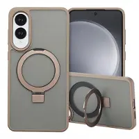 Accezz Ring Stand Backcover met MagSafe voor de Samsung Galaxy S25 Edge - Bruin