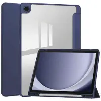 IMoshion Trifold Hardcase Bookcase voor de Samsung Galaxy Tab A9 Plus - Donkerblauw