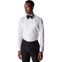 Eton overhemd wit uni slim fit katoen