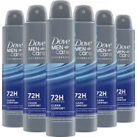 Dove Men+Care Advanced Anti-Transpirant Deodorant Spray - Clean Comfort - 72 uur - 6 x 250 ml