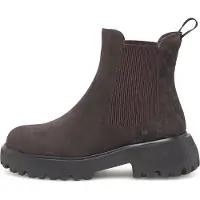 Woden Chelsea boots 'Aya Warm' chocoladebruin