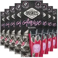 Voskes 8x Kattensnack Liquid Treat Makreel 20x15 gr