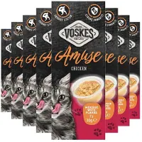 Voskes 8x Kattensnack Mousse Kip 7x30 gr