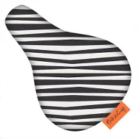Bikecap Zadelhoesje Kids Zebra Stripes black & white | Fietszadelhoes - Fietszadeldek - Stof en waterafstotend