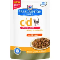 Hill's Pet Nutrition c/d Urinary Care - Urinary Stress - Prescription Diet - Feline - Maaltijdzakje
