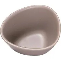 Lind DNA Curve Stoneware kom S 10x11 cm Warm grey