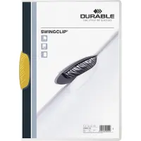 Durable Klemmappen Swingclip A4 Geel Polypropyleen 22,5 x 31 cm