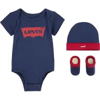 Levi's Pyjama's / nachthemden LHN BATWING ONESIE HAT BOOTIE kind 0 / 6 maanden
