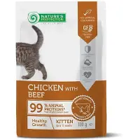 Nature´s Protection Kitten Kattenvoer Met Kip En Rundvlees 22x100g