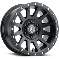 I.C.O.N. Compression 17x8.5 5x5 -6mm Offset 4.5in BS 71.5mm Bore Satin Black Wheel