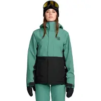 Volcom - Dames ski jassen - Bolt Insulated Jacket W Spruce Green voor Dames - Maat L - Groen
