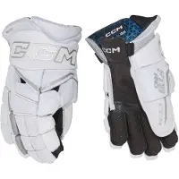 CCM Hg Jetspeed Ft8 Pro White Ijshockey Handschoenen Zwart / Wit (senior) 15.0" Wit / Zilver