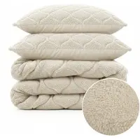 Sleeptime Lazy dekbed zonder overtrek Teddy incl. kussensloop - Beige - 200x200