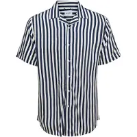 Only & Sons Overhemd 'Wayne' donkerblauw / wit