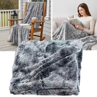 Douceur d'intérieur Plaid 180 x 220 cm imitatie bont – Antartic Gris