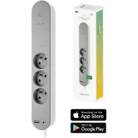 Hombli Slimme 3-Voudige Stekkerdoos Penaarde USB-A USB-C