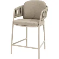 4SO Calma high dining tuinstoel latte