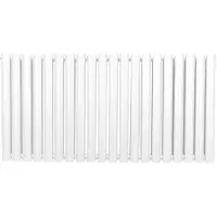 MonsterShop Ovale Kolomradiator - 600mm x 1200mm - Wit