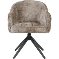 Starfurn Eetkamerstoel Bella - Taupe/Zwart - Draaibaar