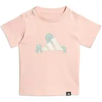 Adidas Tiro_nster Graphic T-shirt Met Korte Mouwen Roze 12-18 Months Jongens,Meisjes